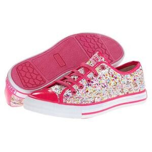 Gotta Flurt Confetti Luv Low Pink Sequin Women Shoes Sneakers Size 6